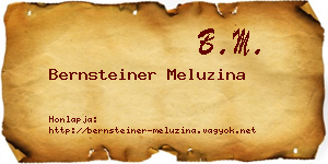 Bernsteiner Meluzina névjegykártya
